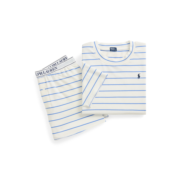 Striped Cotton Long-Sleeve Pajama Set
