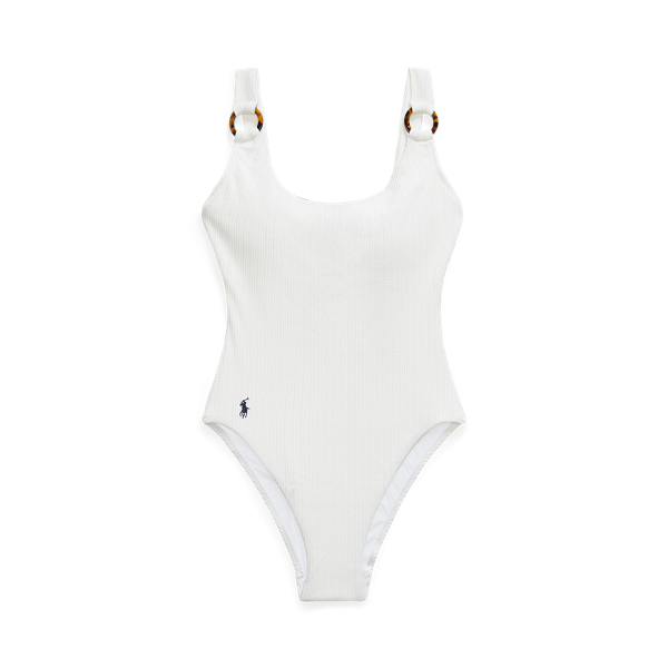 One-piece badpak met kabelmotief