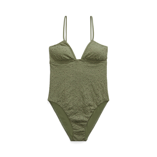 Maillot de bain une pi&egrave;ce brod&eacute;