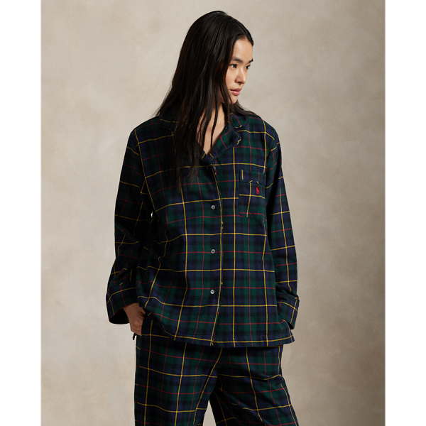 Polo Tartan Plaid Flannel Long-Sleeve Pajama Set Polo Ralph Lauren 3
