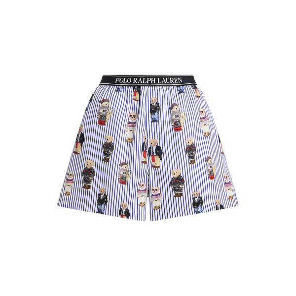 Striped Polo Bear Cotton Boxer