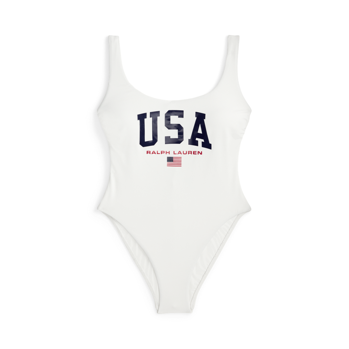 【POLO RALPH LAUREN】フラッグ ロゴ ワンピース スイムスーツ Flag-Logo One-Piece Swimsuit