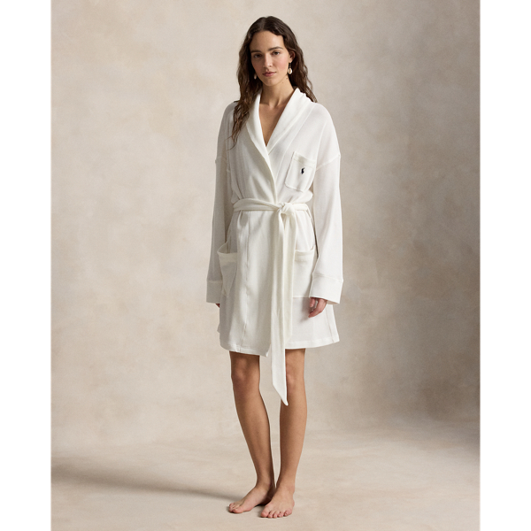 Waffle-Knit Robe
