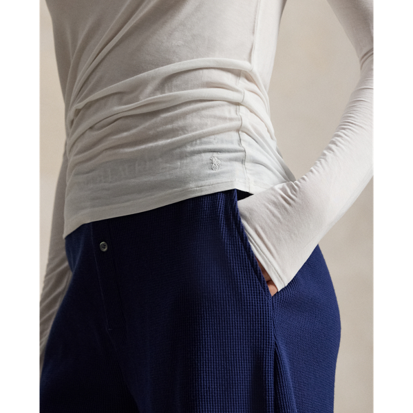 White Cloud Stretch-Blend Long-Sleeve Tee Polo Ralph Lauren 5