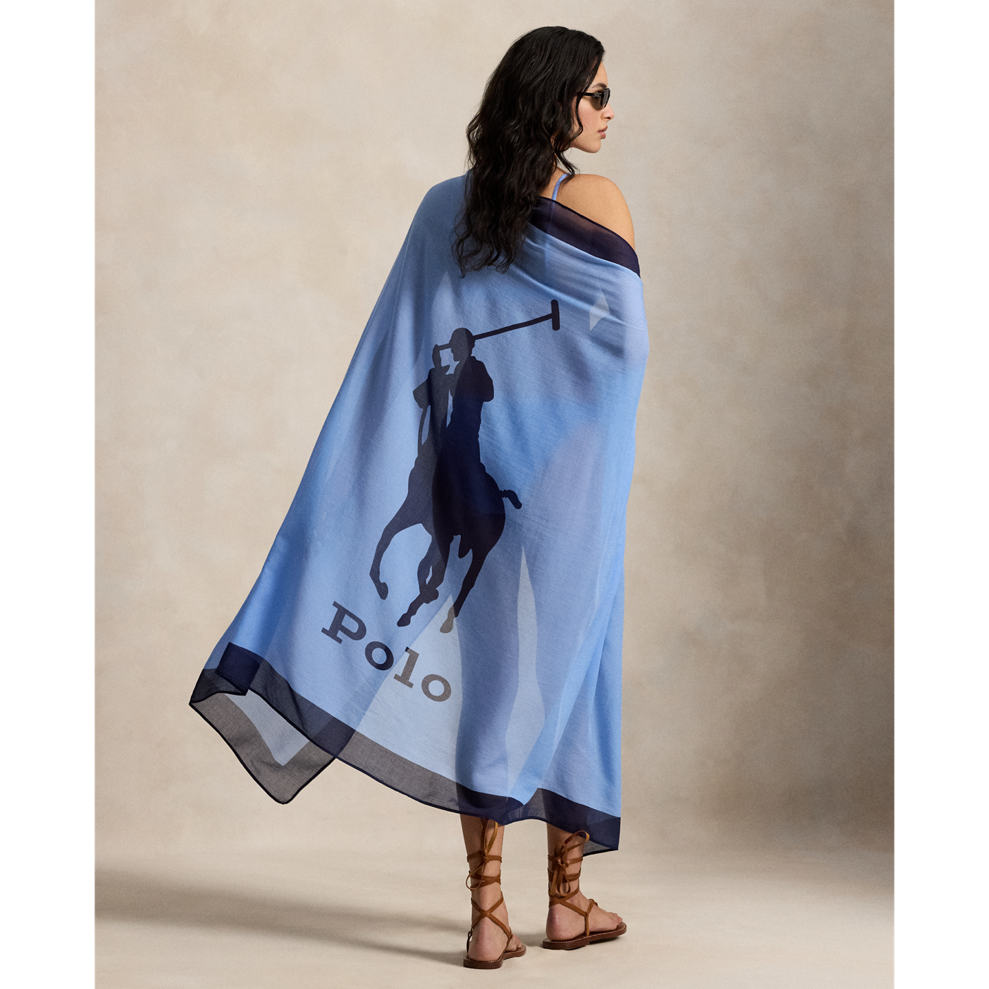 Пляжная накидка Pony — Ralph Lauren, цвет: Perwinkle — фото 2
