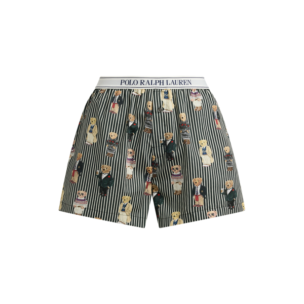 Boxer Polo Bear in rasatello a righe