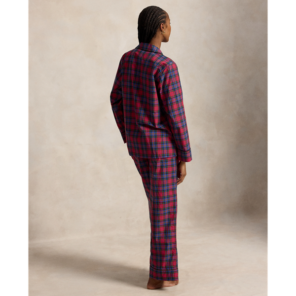 Plaid Flannel Long-Sleeve Pajama Gift Set