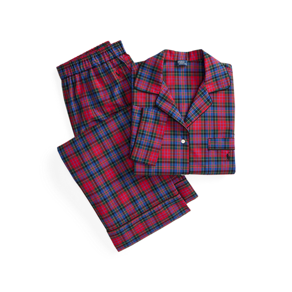 Plaid Flannel Long-Sleeve Pajama Gift Set