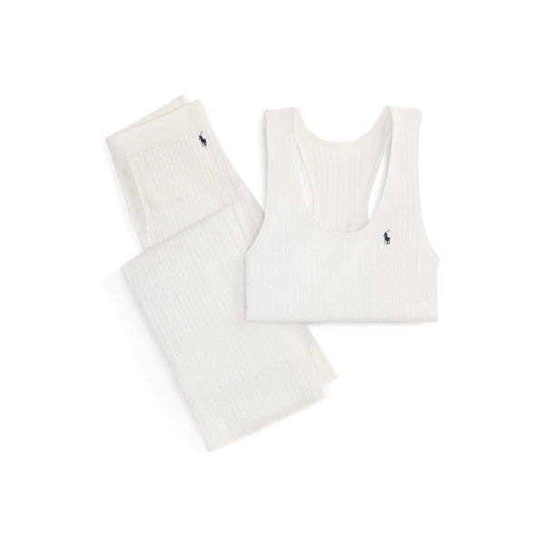 Baby Cable-Knit Tank & Trouser Sleep Set