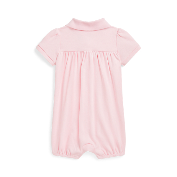 Combishort boule Polo interlock de coton