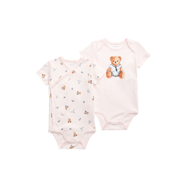 Polo Bear Cotton Bodysuit 2-Pack