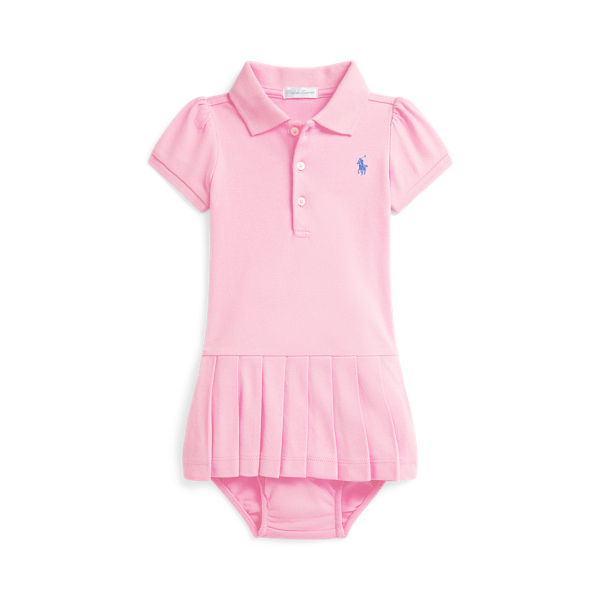 【ACN DRY POLO】BABY PINK サンライズ coral-stripe-folded-