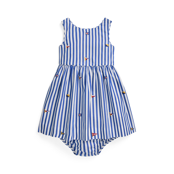 Sailing Flag Cotton Dress & Bloomer