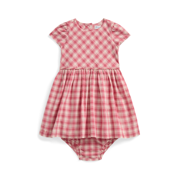 Gingham Cotton Madras Dress & Bloomer