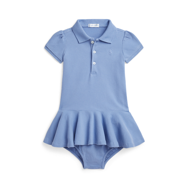 Stretch Mesh Polo Dress and Bloomer Baby Girl 1