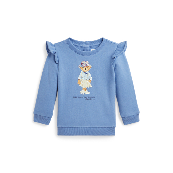 Campus Blue Fleece-Sweatshirt mit Polo Bear Baby Girl 1