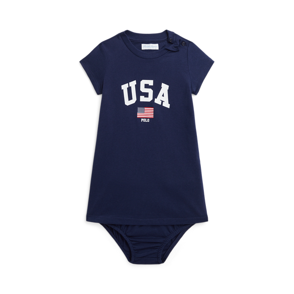 Team USA Cotton Tee Dress & Bloomer