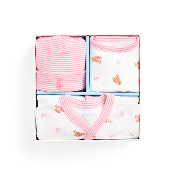 Polo Bear Cotton Three-Piece Gift Set