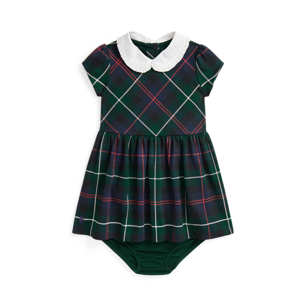 Plaid Ponte Dress Bloomer for Baby Girl Ralph Lauren UK