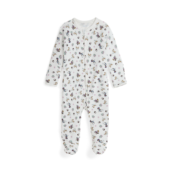 Polo Bear Cotton Footed Coverall