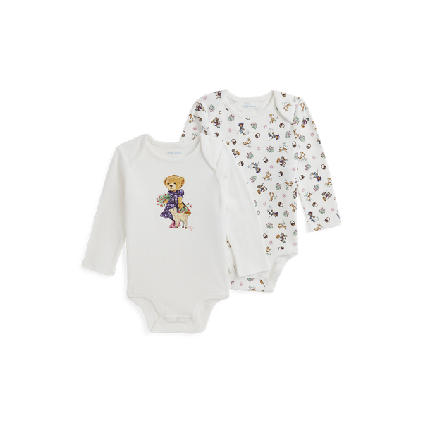 Polo Bear Cotton Bodysuit 2-Pack