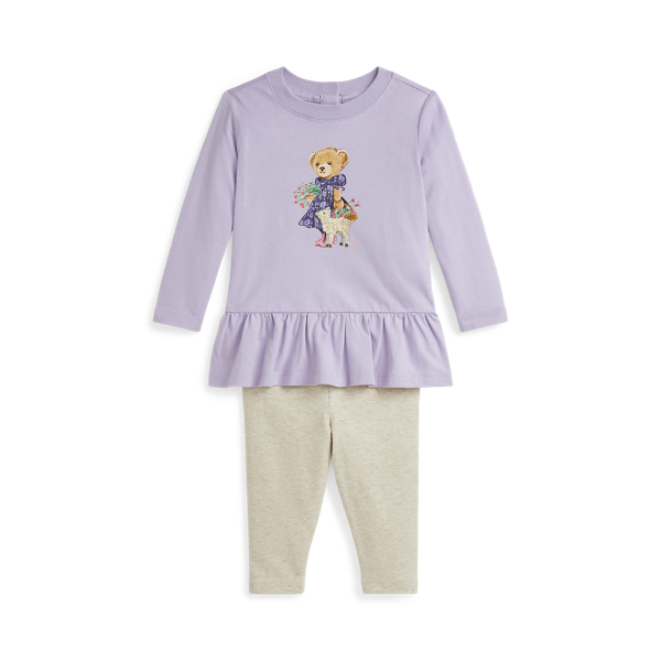 Polo Bear Jersey Tee &amp; Legging Set Baby Girl 1
