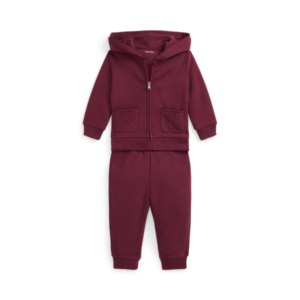 Picot Fleece Hoodie Jogger Pant Set