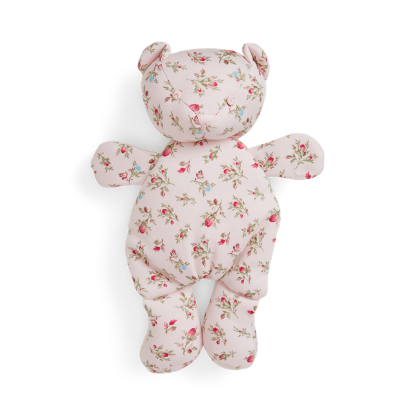 Floral Cotton Interlock Plush Bear