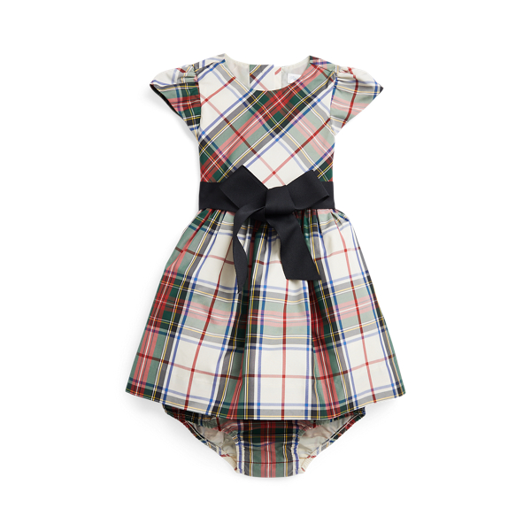 Plaid Fit-and-Flare Dress &amp; Bloomer