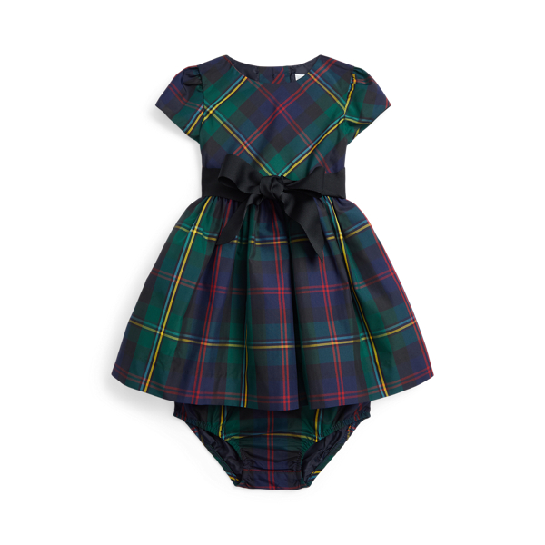 Robe patineuse &eacute;cossaise et bloomer