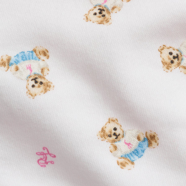 Baumwollinterlock-M&uuml;tze mit Polo&nbsp;Bear Baby Girl in Zartes Rosa 3