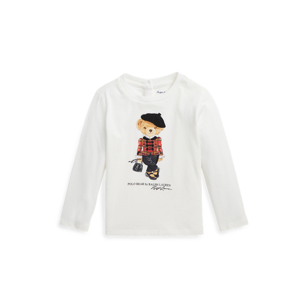 Polo Bear Cotton Jersey Long-Sleeve Tee
