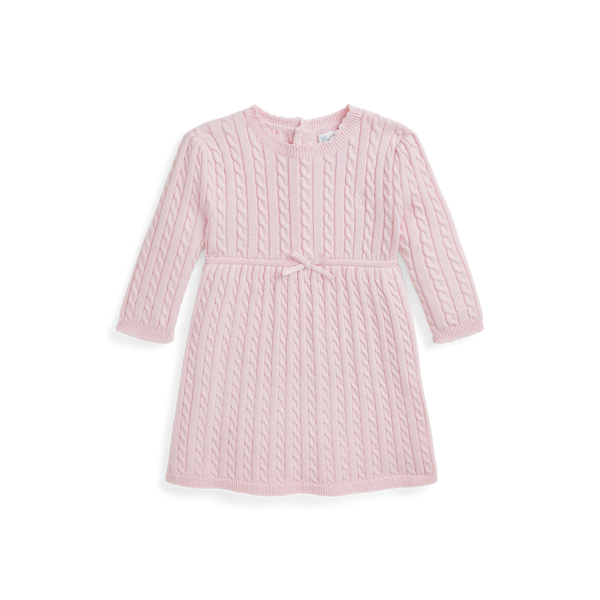 Cable Cotton Sweater Dress & Bloomer