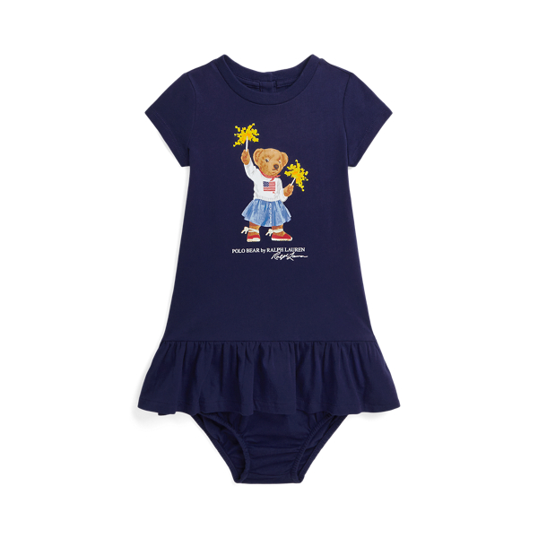Robe-t-shirt et bloomer Polo Bear Baby Girl en 1