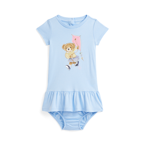 Robe & bloomer Polo Bear jersey de coton