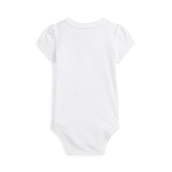 Polo Bear Cotton Jersey Bodysuit