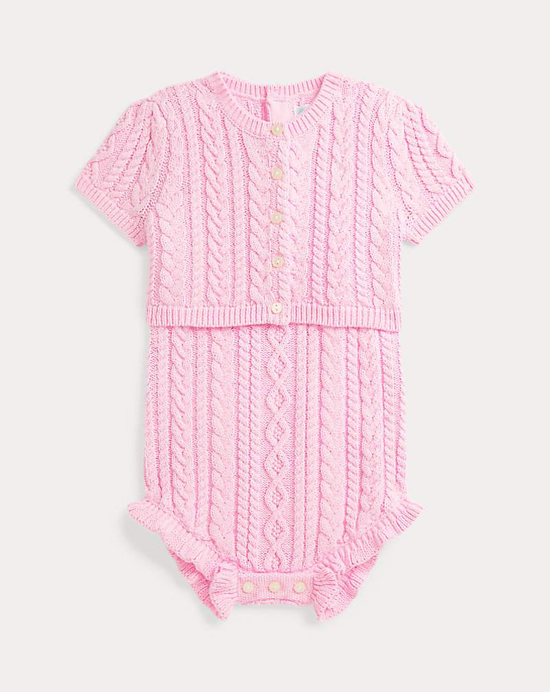 Cable-Knit Cashmere Dress & Bloomer Cable-Knit Cashmere Dress & Bloomer