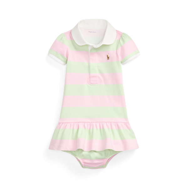 Striped Cotton Rugby Dress and Bloomer