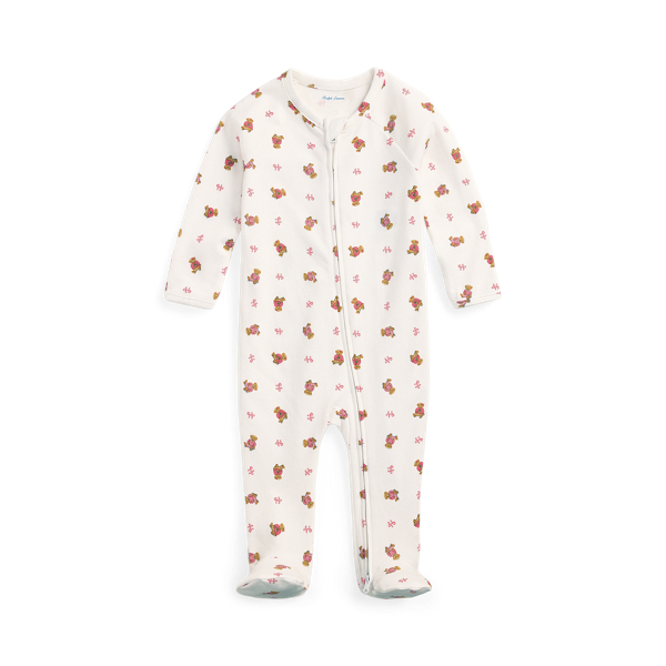 Polo Bear Cotton Footed Coverall