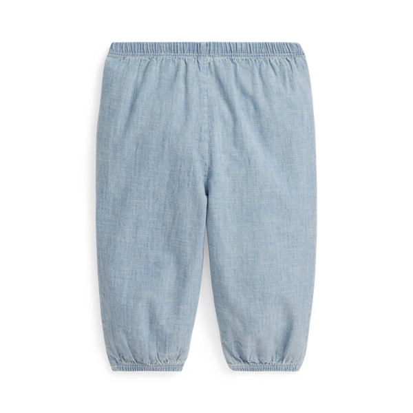 Indigo Cotton Chambray Pant
