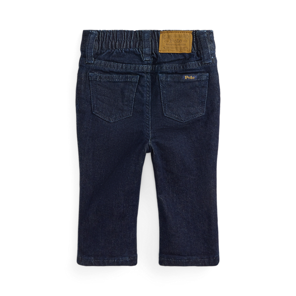 Flared Indigo Stretch Denim Jean