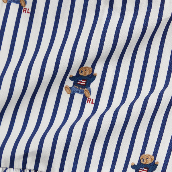 Polo Bear Cotton Shirtdress & Bloomer