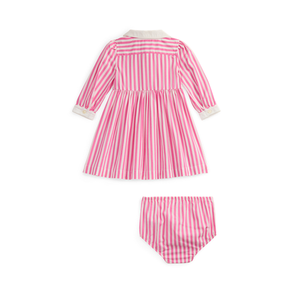 Striped Poplin Shirtdress & Bloomer