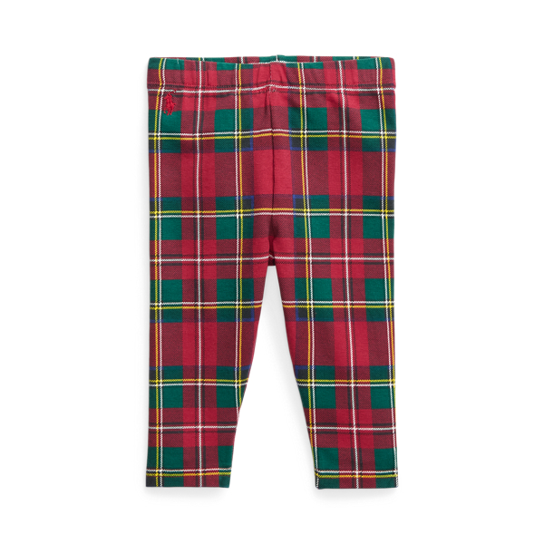 Leggings scozzesi in jersey stretch