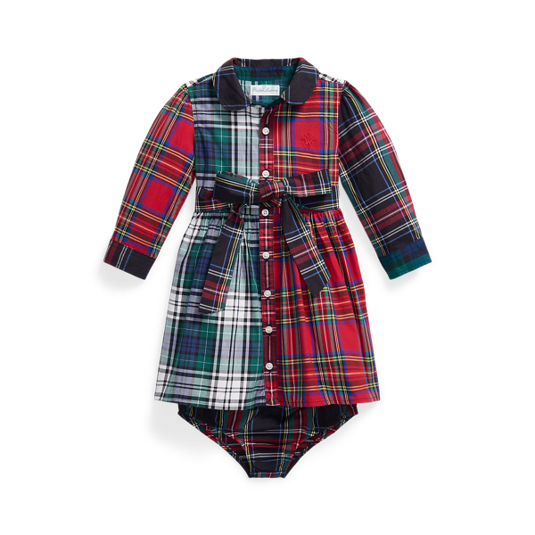 Plaid Cotton Fun Shirtdress & Bloomer