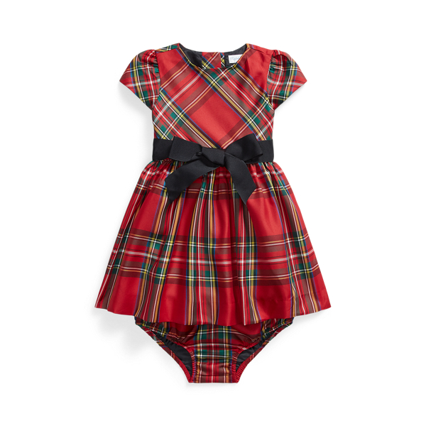 Plaid Fit-and-Flare Dress & Bloomer