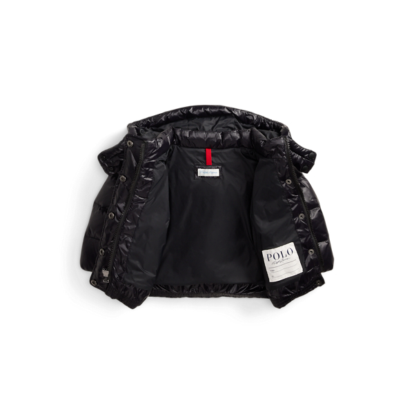 Glossy Down Hooded Jacket