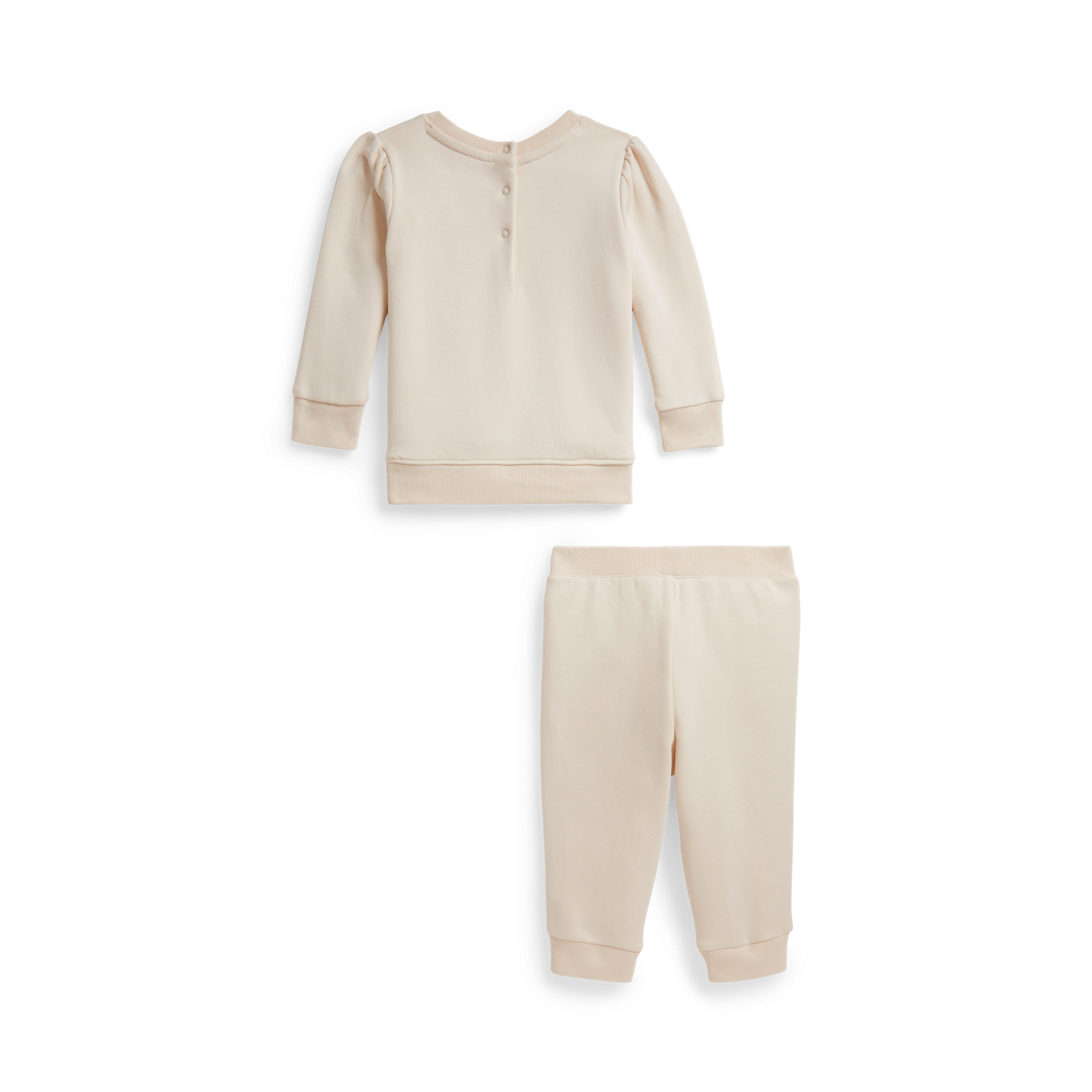 Детские комплекты Ralph Lauren Polo Bear Terry Sweatshirt & Pant, цвет: Кремовый — фото 1