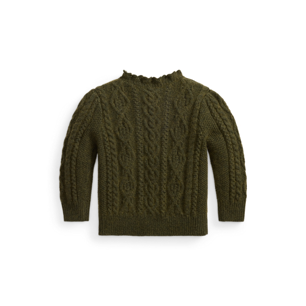 Cable-Knit Cotton-Blend Cardigan