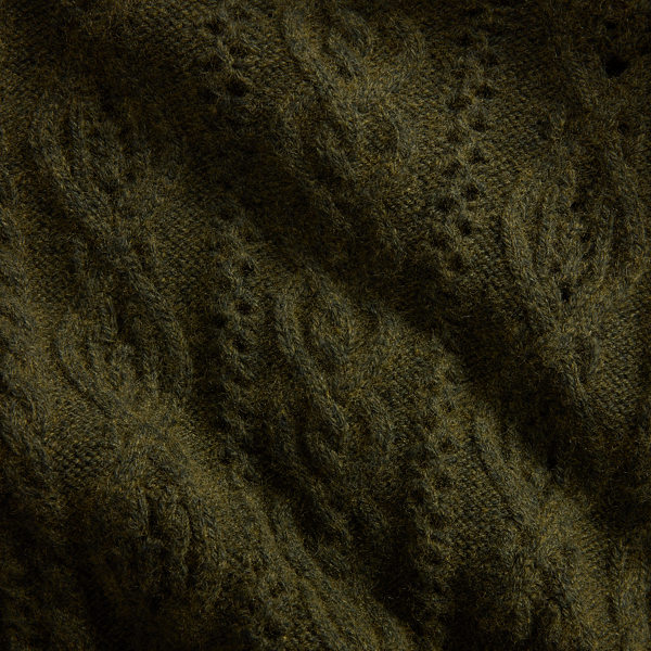 Cable-Knit Cotton-Blend Cardigan
